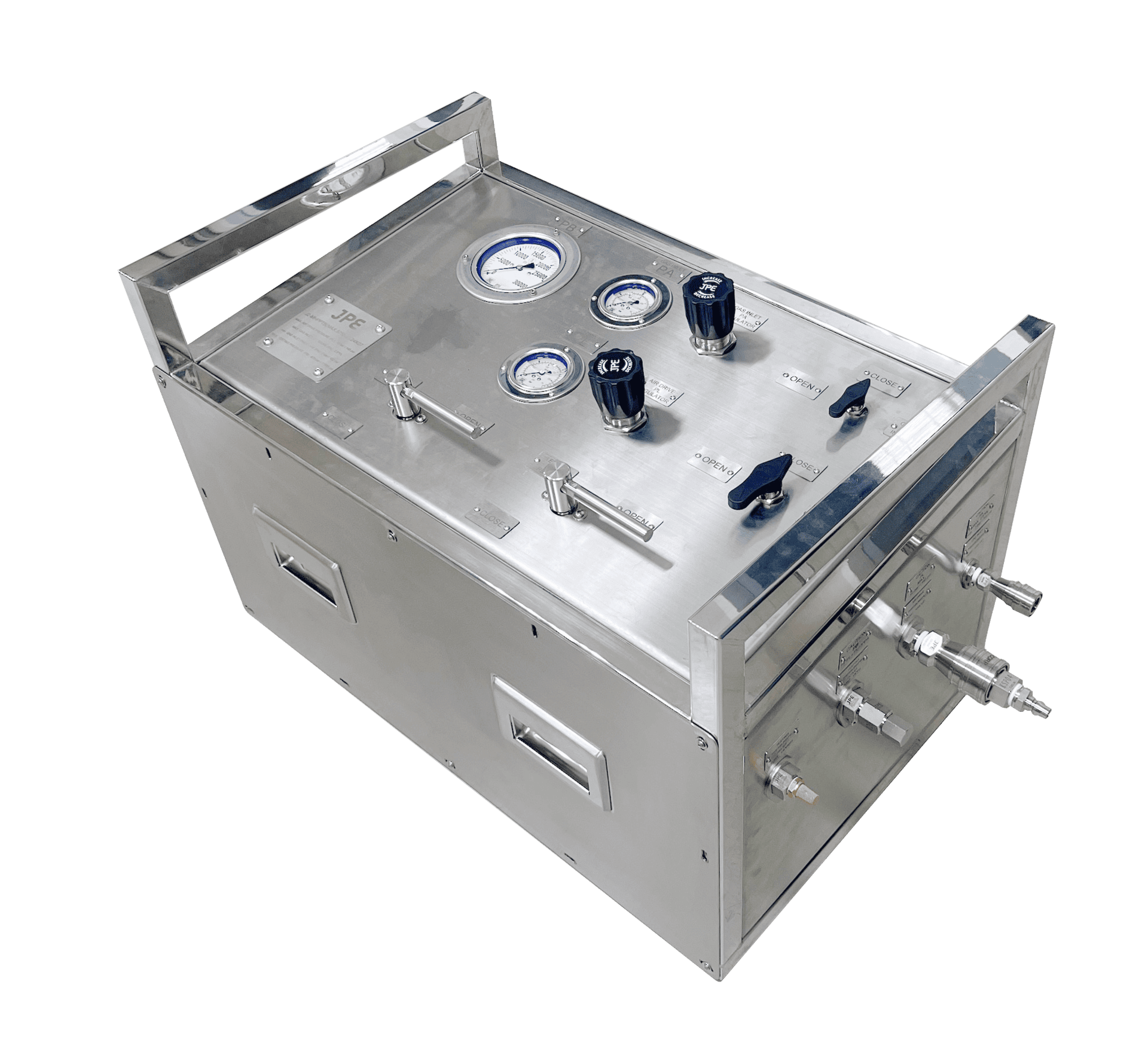 JPE 高壓氣體增壓泵,用於氣密測試與高壓流體系統驗證的精密設備